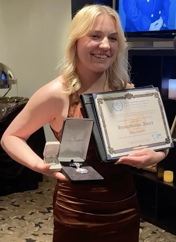 Kelsie UN and St. George_s Royal Awards